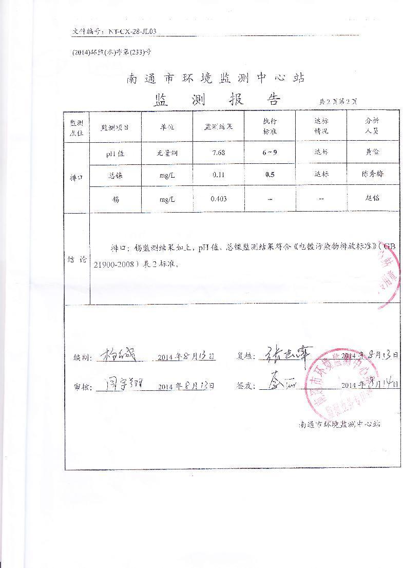 检测报告1